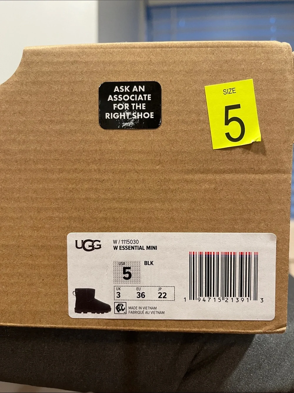 Classic Black UGG Essential Mini Boots